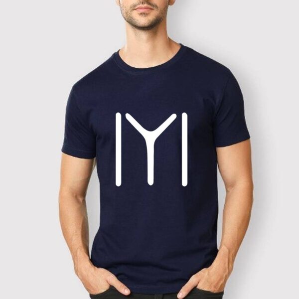 Navy Blue Kayi Tribe IYI Printed Tshirt For Men