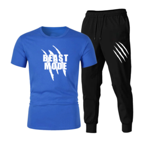 Vinyl Beast Mode Summer Printed Tracksuit For Men