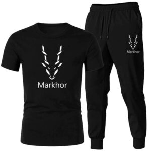 Vinyl Markhor Printed Summer Tracksuit For Men