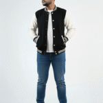 Baseball Varsity Jacket – Black | Classic Streetwear with Modern Comfort Baseball Varsity Jacket