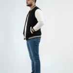 Baseball Varsity Jacket – Black | Classic Streetwear with Modern Comfort Baseball Varsity Jacket