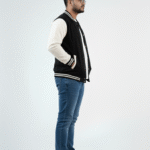 Baseball Varsity Jacket – Black | Classic Streetwear with Modern Comfort Baseball Varsity Jacket