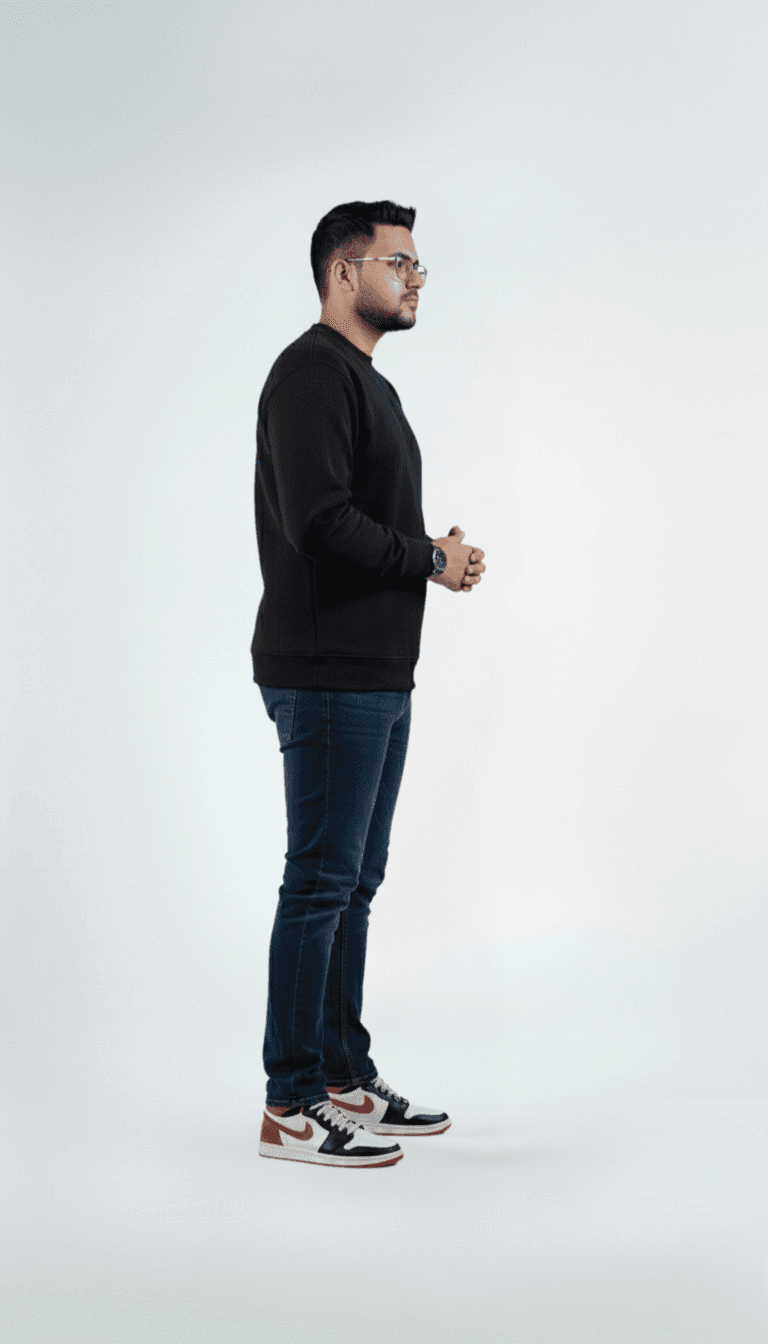 Solid Sweatshirt – Black | Best Sweatshirt For Men Solid Sweatshirt