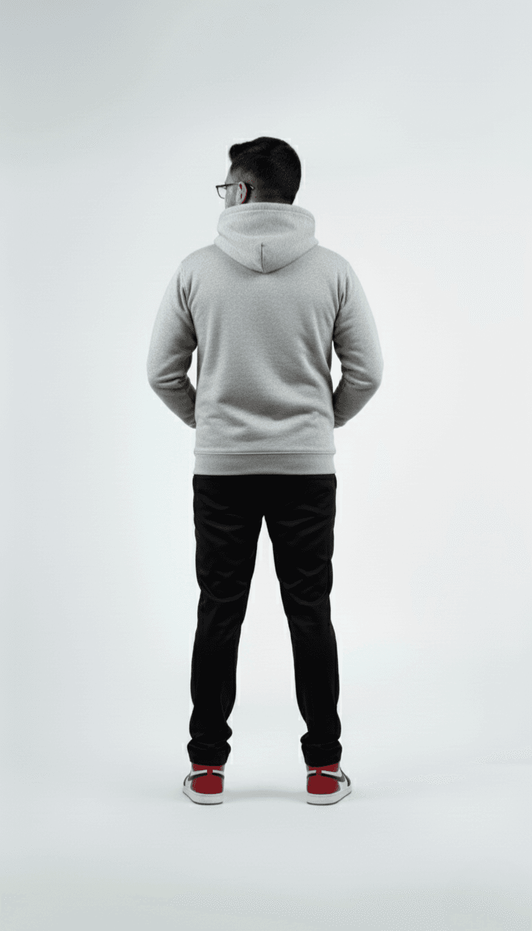 Solid Pull Over Hoodie – Grey | Best Hoodie For Men Solid Pull Over Hoodie