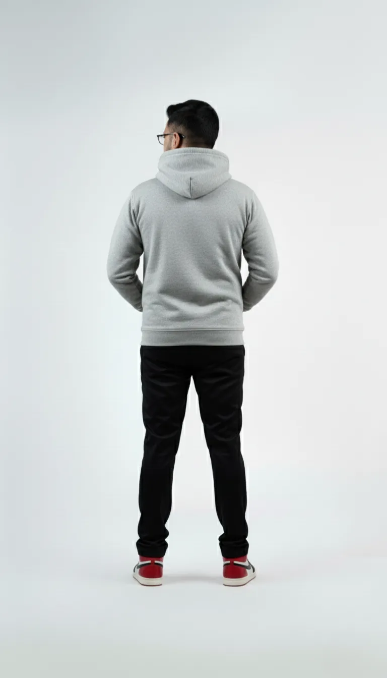 Solid Pull Over Hoodie