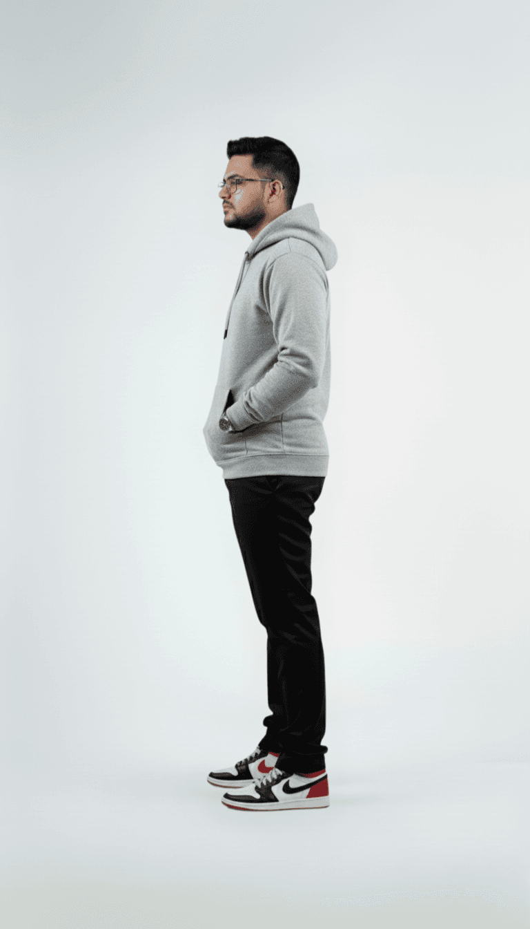 Solid Pull Over Hoodie – Grey | Best Hoodie For Men Solid Pull Over Hoodie