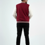 Baseball Varsity Jacket – Maroon | Classic Streetwear with Modern Comfort Baseball Varsity Jacket