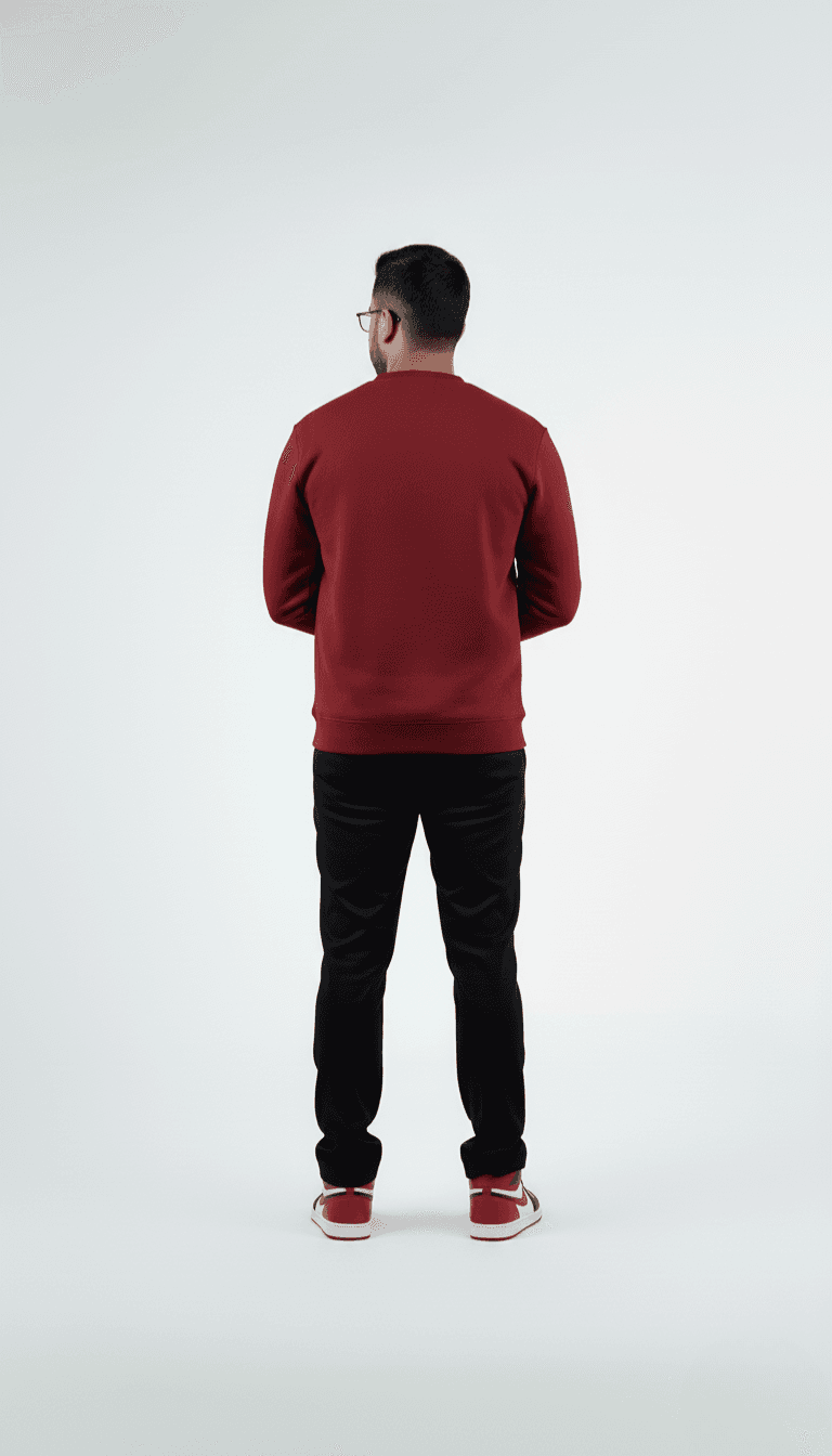 Solid Sweatshirt – Maroon | Best Sweatshirt For Men Solid Sweatshirt
