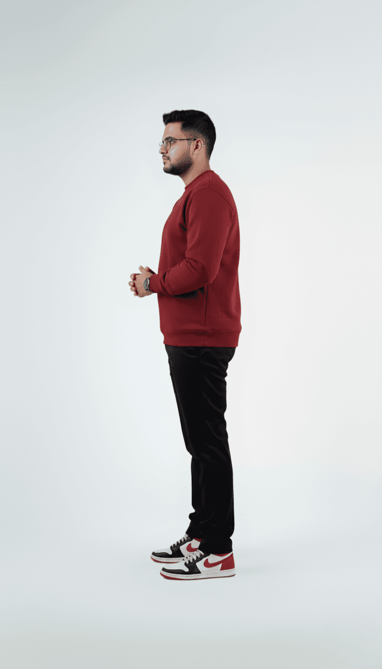 Solid Sweatshirt – Maroon | Best Sweatshirt For Men Solid Sweatshirt