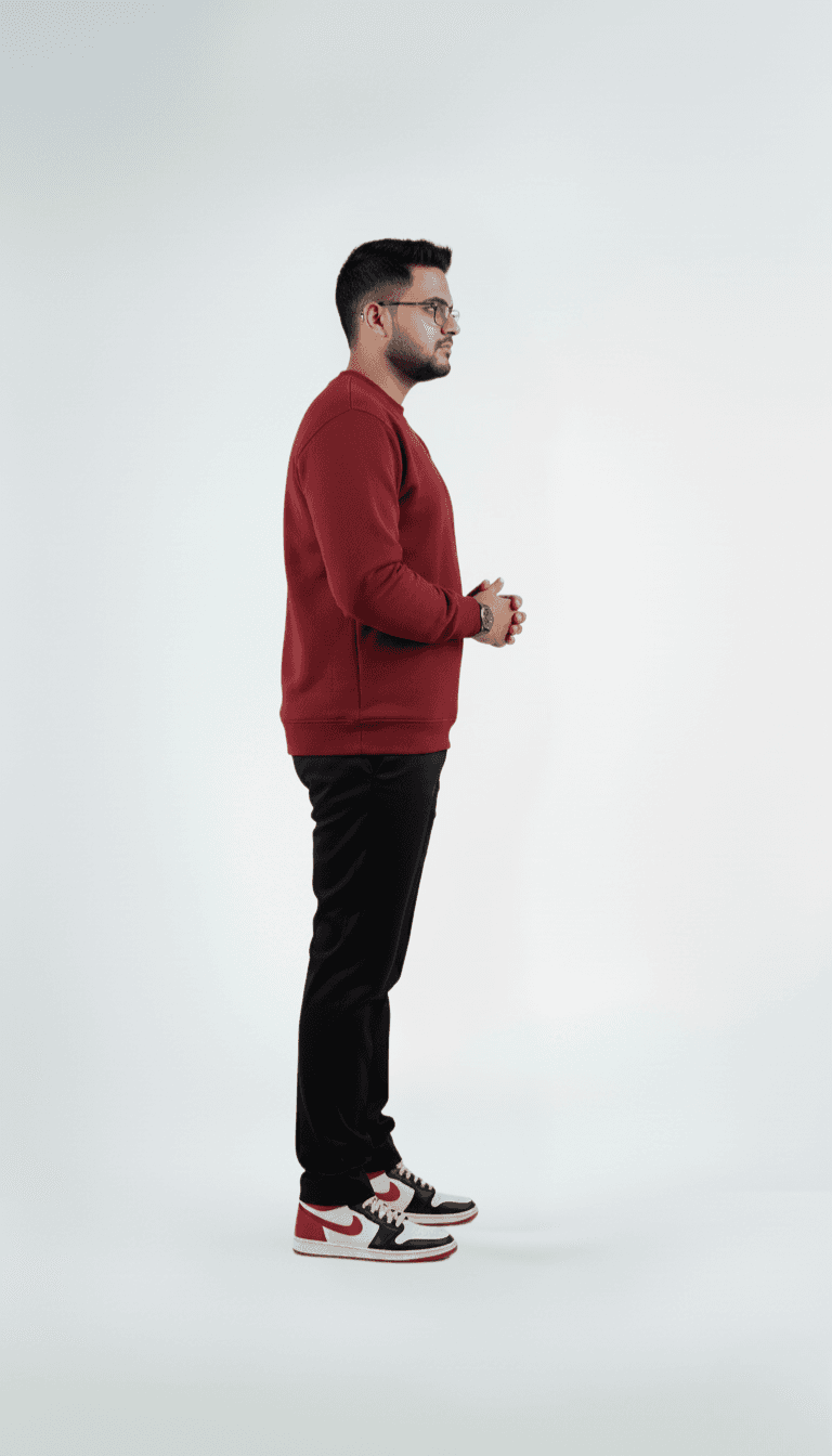 Solid Sweatshirt – Maroon | Best Sweatshirt For Men Solid Sweatshirt