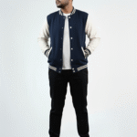 Baseball Varsity Jacket – Navy | Classic Streetwear with Modern Comfort Baseball Varsity Jacket