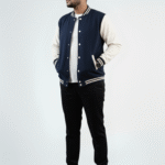 Baseball Varsity Jacket – Navy | Classic Streetwear with Modern Comfort Baseball Varsity Jacket