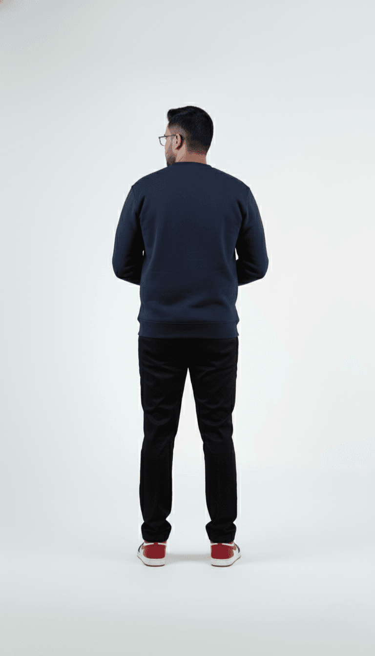 Solid Sweatshirt – Navy | Best Sweatshirt For Men Solid Sweatshirt