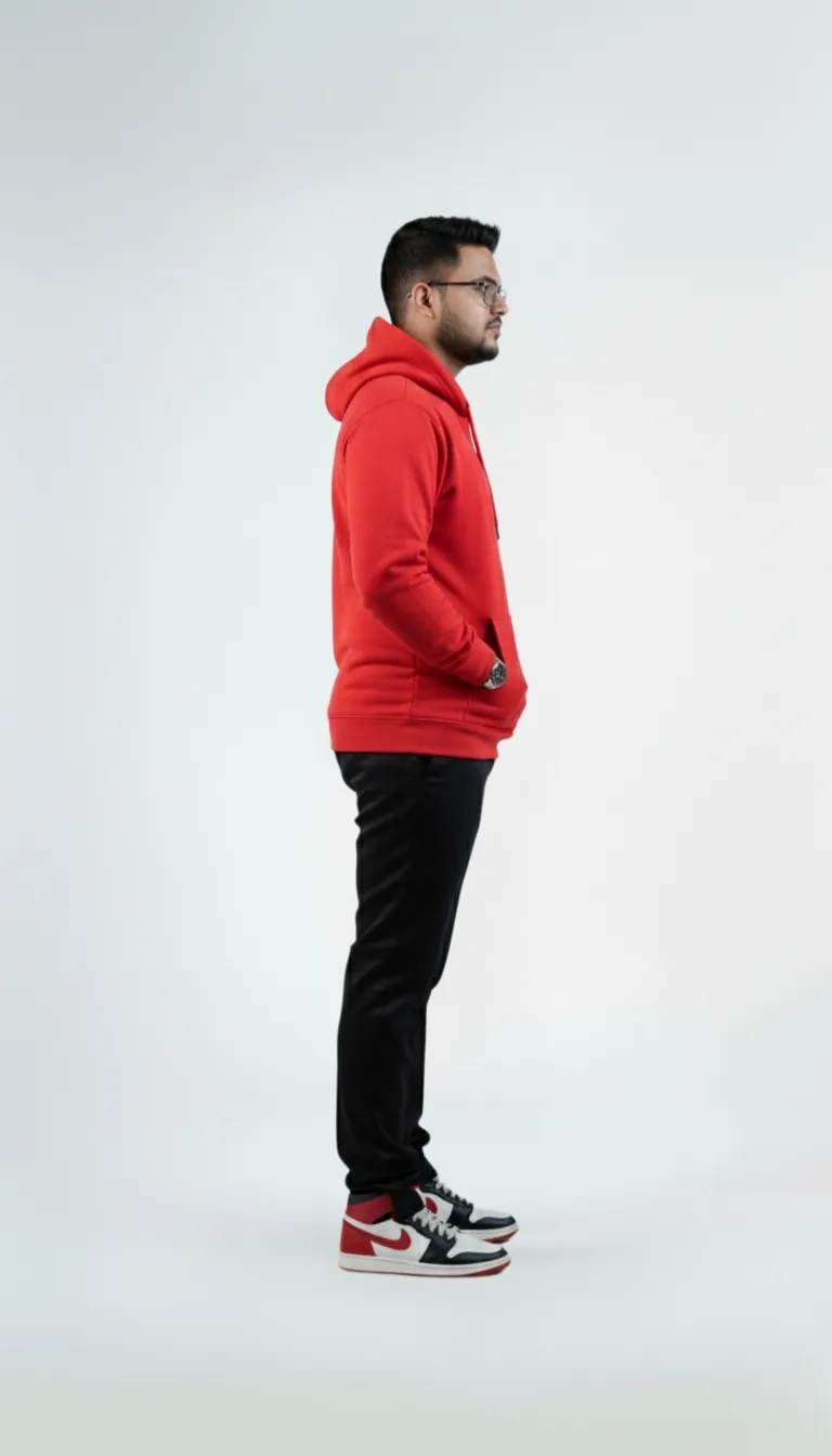 Solid Pull Over Hoodie