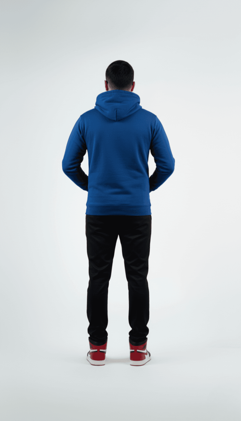 Solid Pull Over Hoodie – Royal | Best Hoodie For Men Solid Pull Over Hoodie