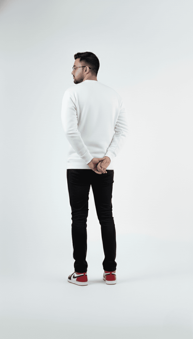 Solid Sweatshirt – White | Best Sweatshirt For Men Solid Sweatshirt