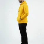 Yellow Winter Fleece Hoodie - Left Full Image