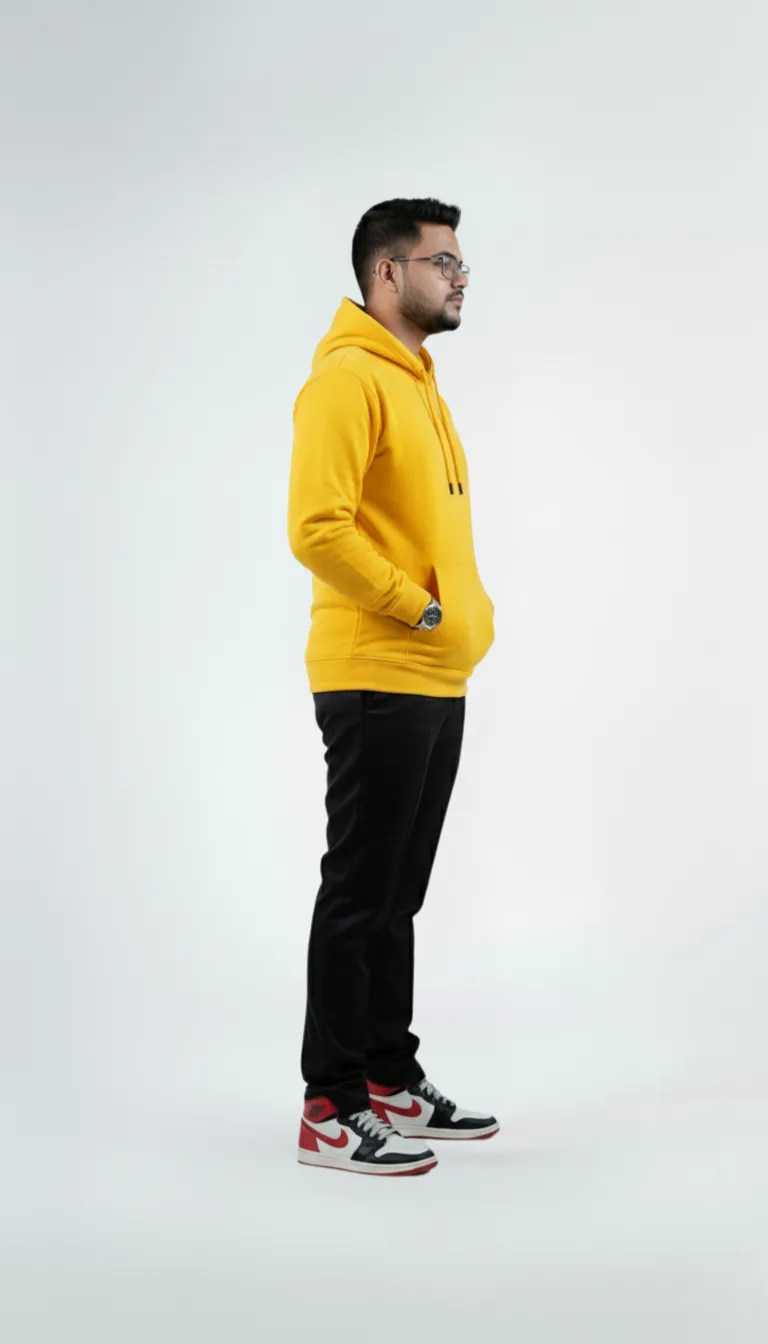 Solid Pull Over Hoodie