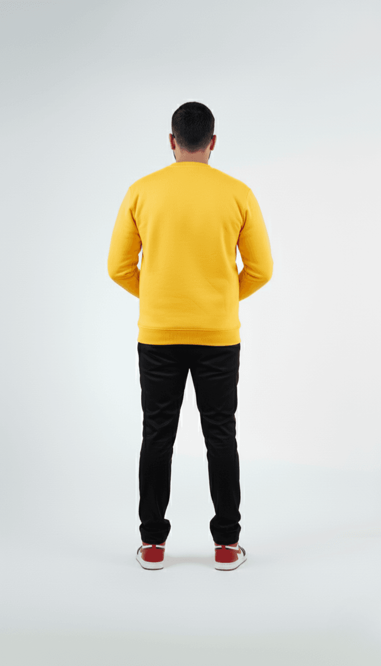 Solid Sweatshirt – Yellow | Best Sweatshirt For Men Solid Sweatshirt